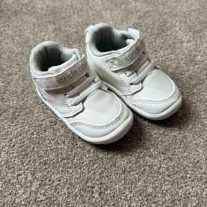 Stride Rite White Baby Walker Shoes